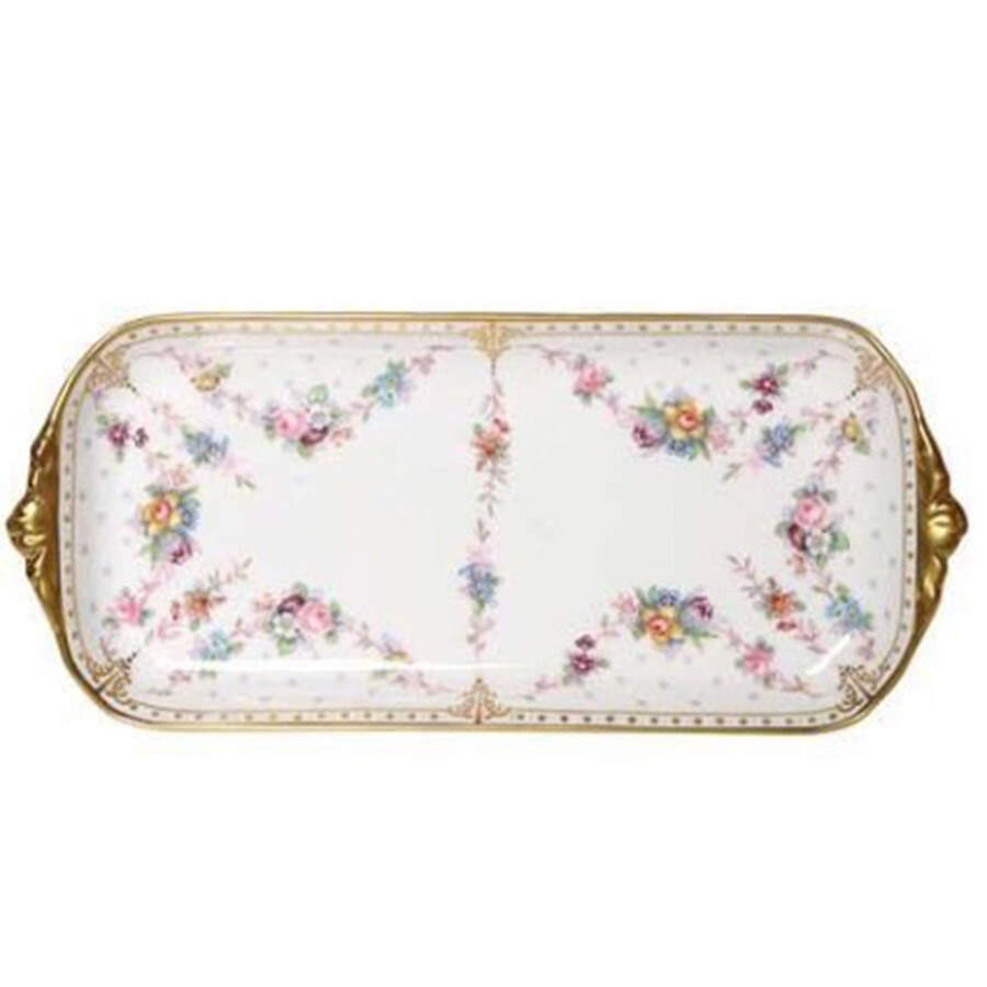 Royal Antoinette 13" Sandwich Tray by Royal Crown Derby-1