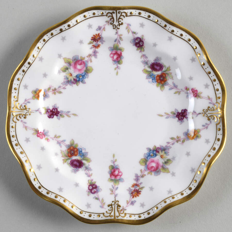 Royal Antoinette Bread & Butter Plate by Royal Crown Derby-1
