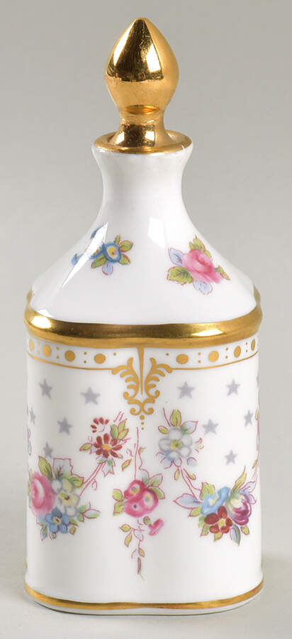 Royal Antoinette Perfume Bottle with Stopper by Royal Crown Derby-1