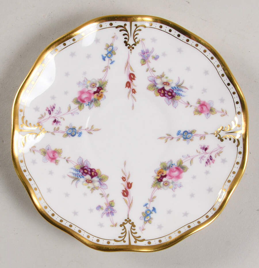 Royal Antoinette Saucer for Footed Cup by Royal Crown Derby-1