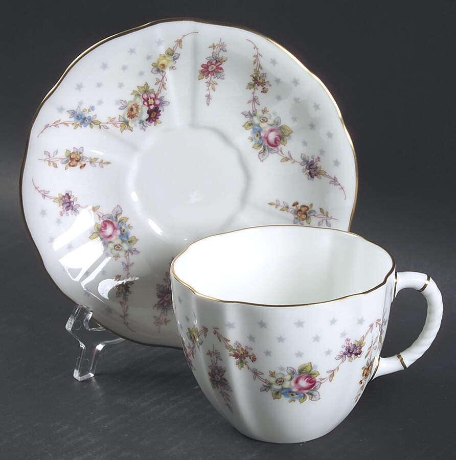 Royal Antoinette Breakfast Cup & Saucer Set by Royal Crown Derby-1