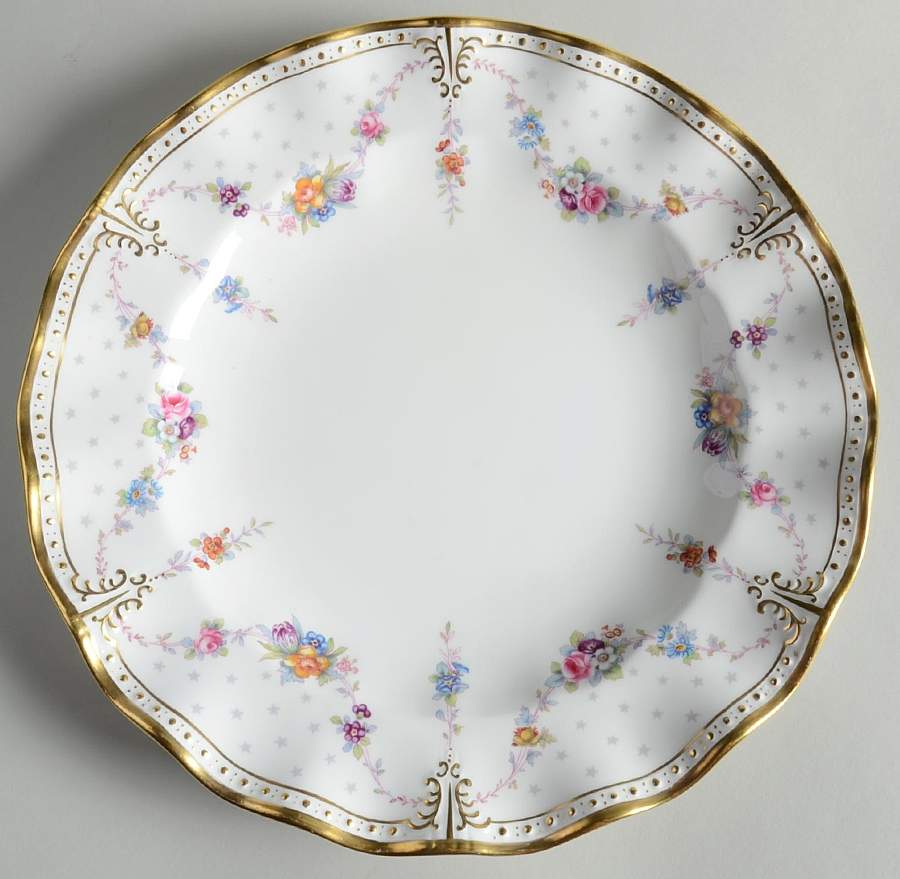 Royal Antoinette 12" Chop Plate (Round Platter) by Royal Crown Derby-1