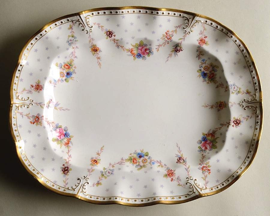 Royal Antoinette 13" Oval Serving Platter by Royal Crown Derby-1