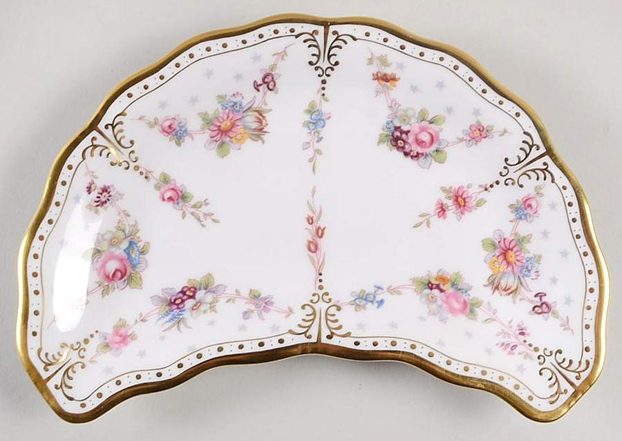 Royal Antoinette Crescent Salad Plate by Royal Crown Derby-1