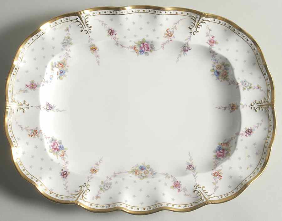 Royal Antoinette 14" Oval Serving Platter by Royal Crown Derby-1