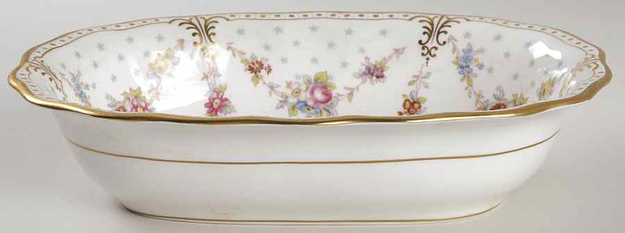 Royal Antoinette 9" Oval Vegetable Bowl by Royal Crown Derby-1