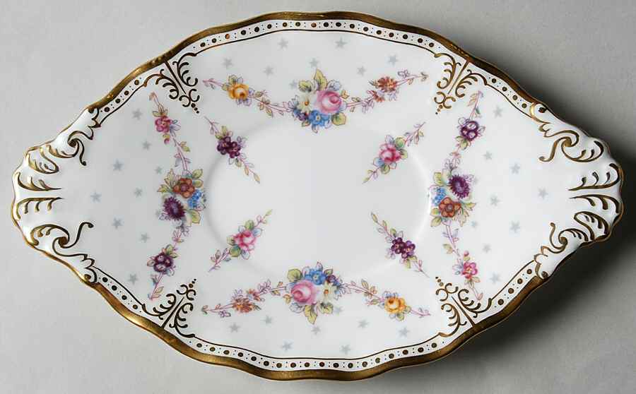Royal Antoinette Underplate for Gravy Boat by Royal Crown Derby-1