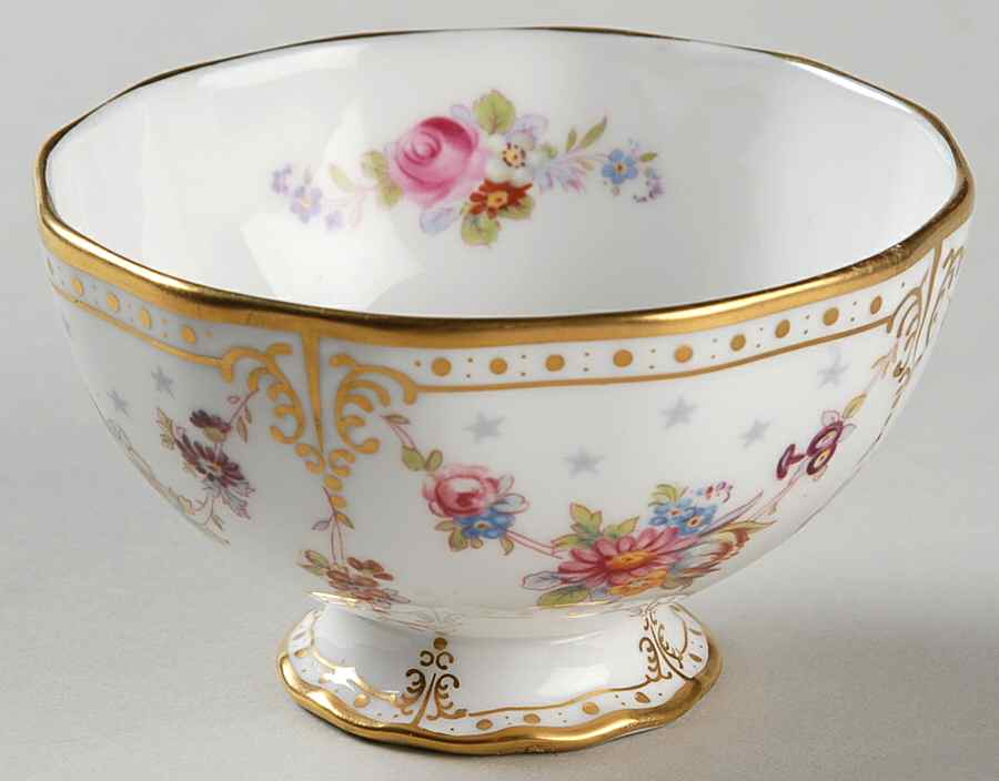 Royal Antoinette Individual Open Sugar Bowl by Royal Crown Derby-1
