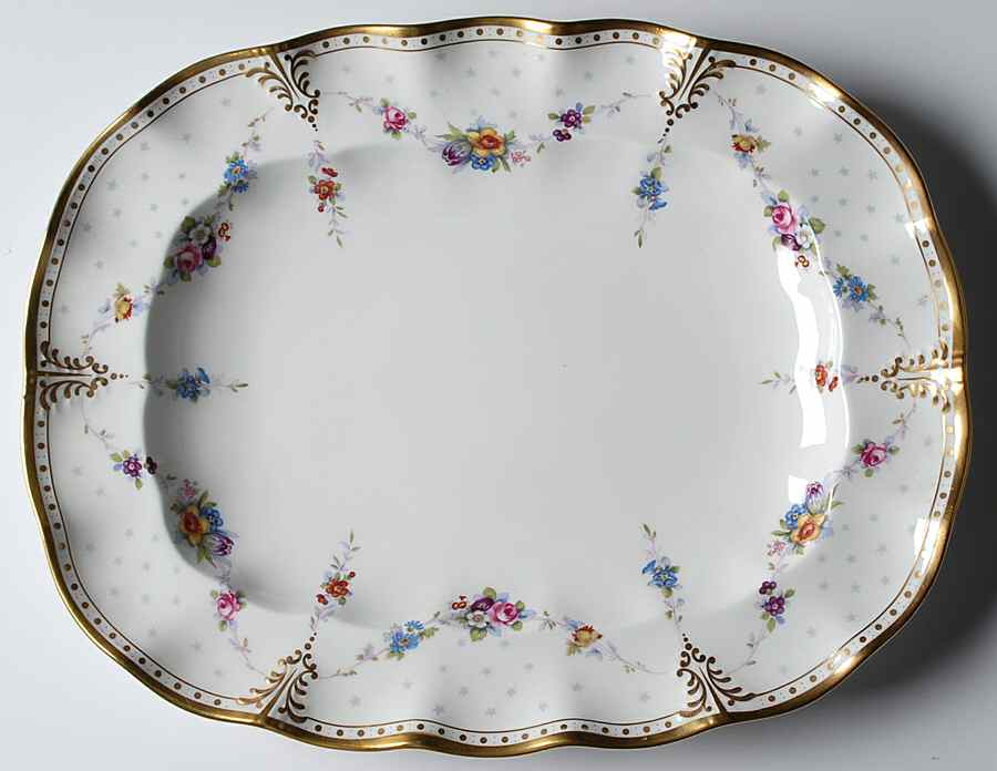 Royal Antoinette 14" Oval Serving Platter by Royal Crown Derby-1