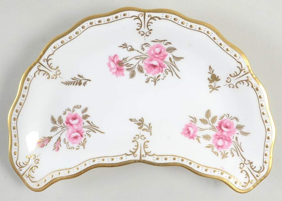 Royal Pinxton Roses Crescent Salad Plate by Royal Crown Derby-1