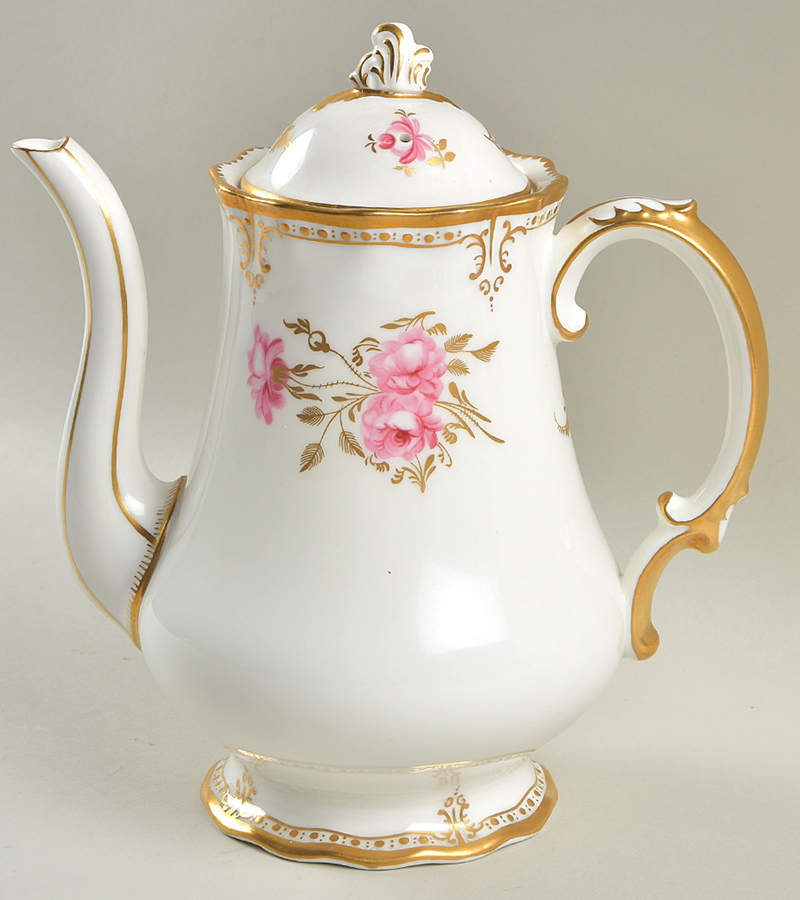Royal Pinxton Roses Coffee Pot & Lid by Royal Crown Derby-1
