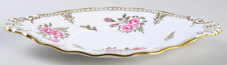 Royal Pinxton Roses Underplate for Gravy Boat by Royal Crown Derby-1