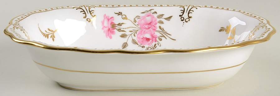 Royal Pinxton Roses 9" Oval Vegetable Bowl by Royal Crown Derby-1