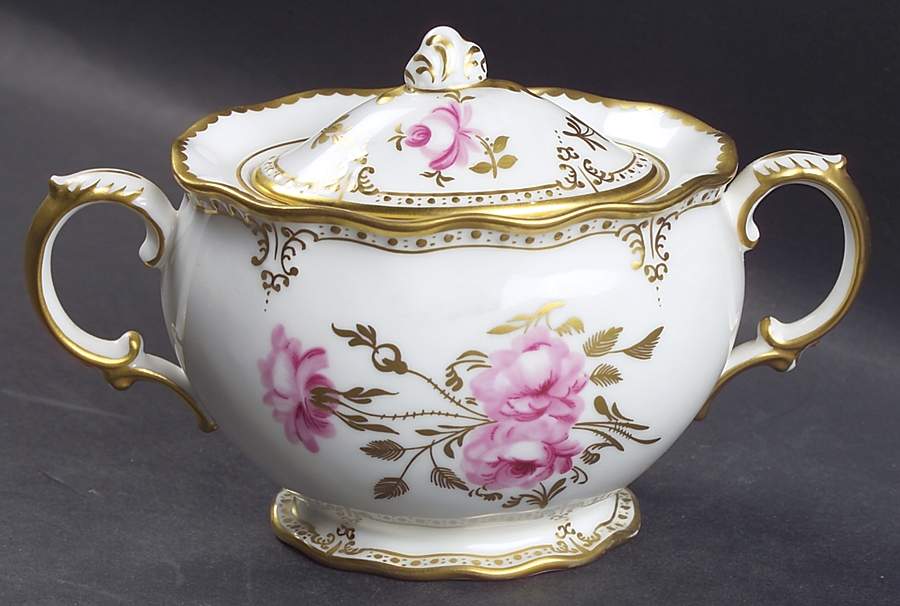 Royal Pinxton Roses Sugar Bowl & Lid by Royal Crown Derby-1