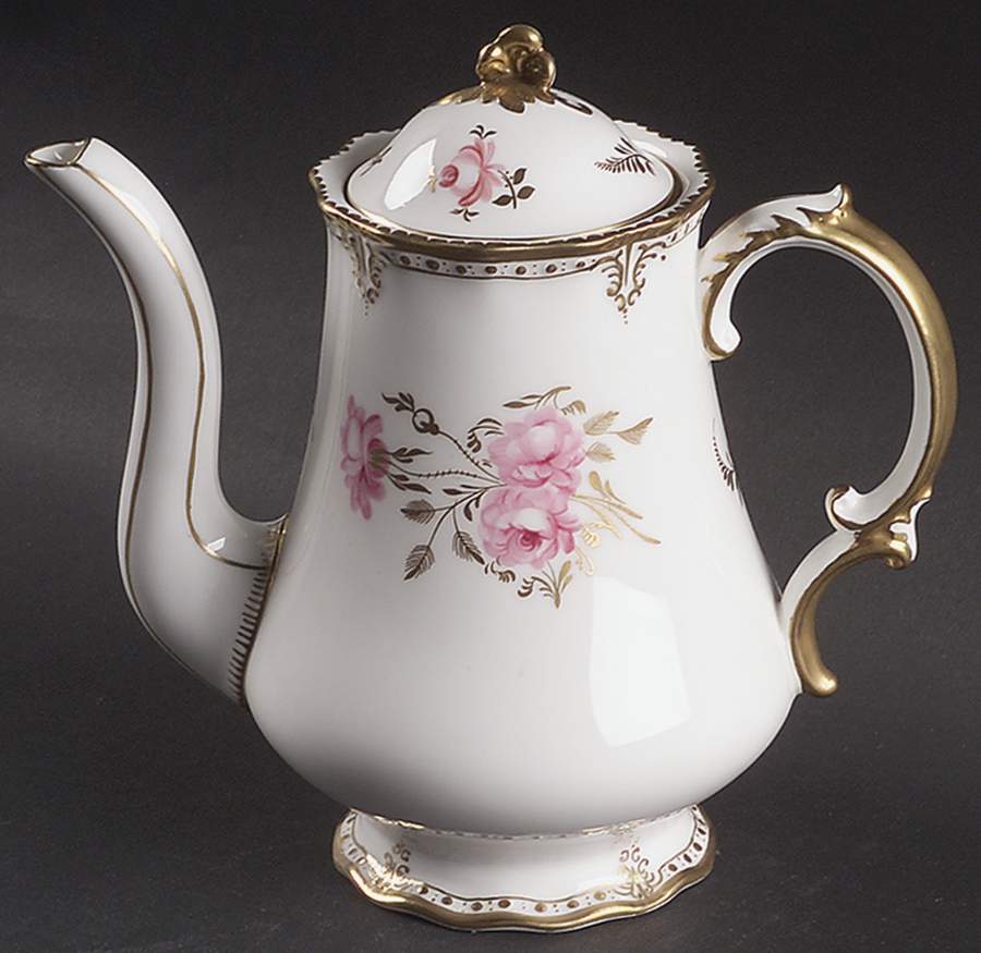 Royal Pinxton Roses Small Coffee Pot & Lid by Royal Crown Derby-1