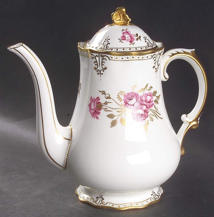 Royal Pinxton Roses Coffee Pot & Lid by Royal Crown Derby-1