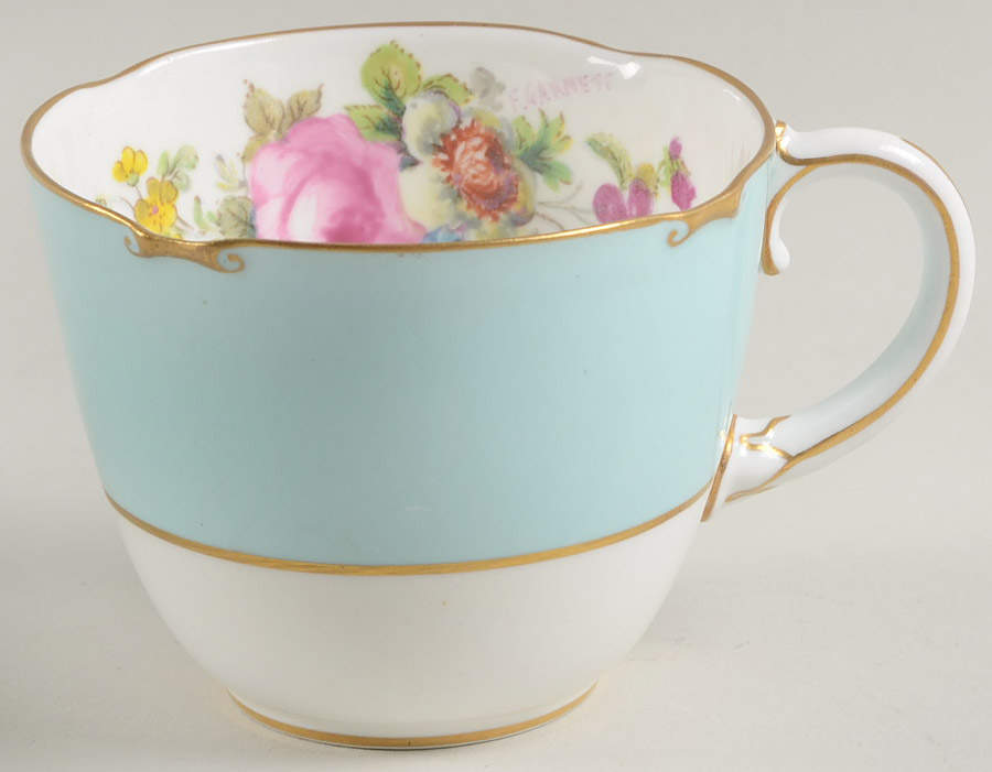 Rosemary (Celadon) Flat Cup by Royal Crown Derby-1