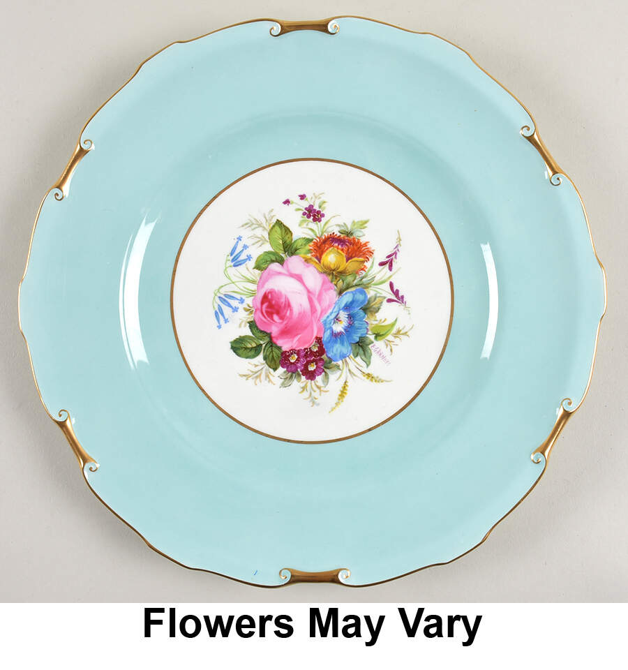 Rosemary (Celadon) Dinner Plate by Royal Crown Derby-1