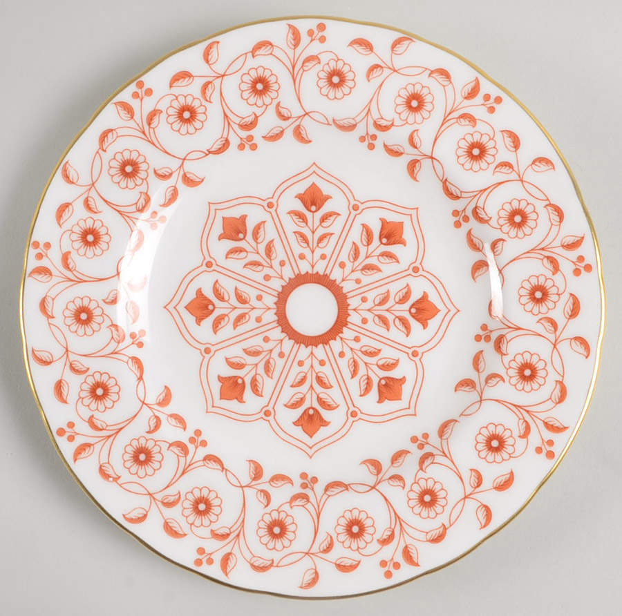 Rougemont (Ely Chelesa, Scalloped) Dessert/Pie Plate by Royal Crown Derby-1