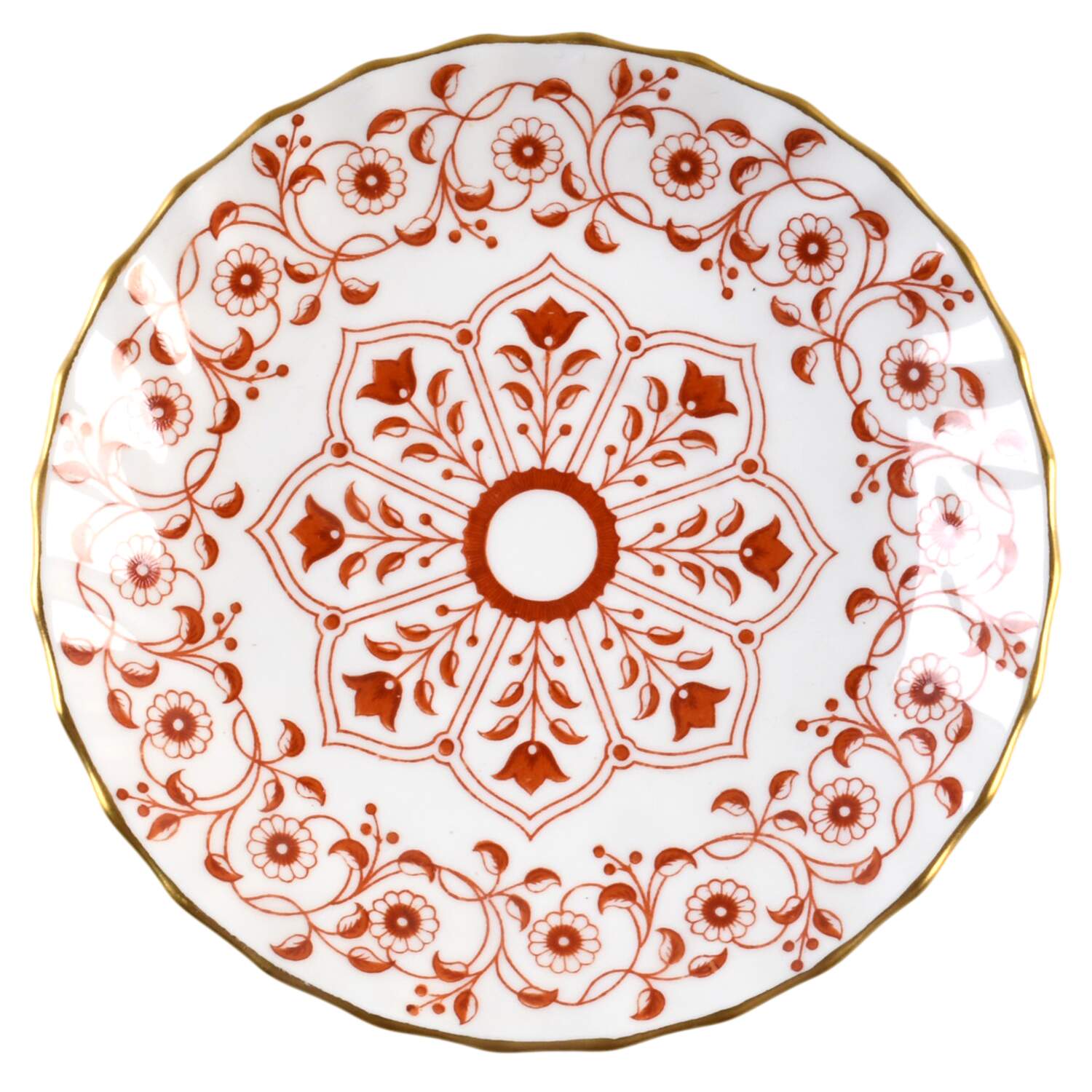 Rougemont (Boston Shape, Swirl) Saucer by Royal Crown Derby-1