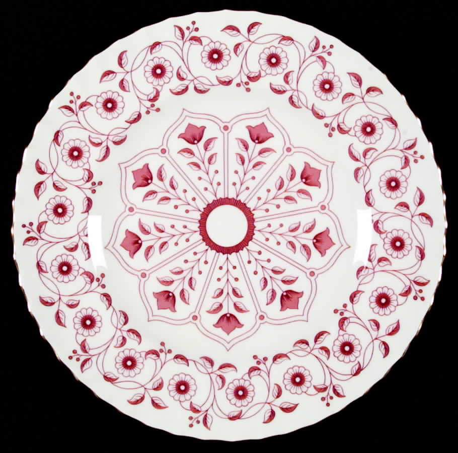 Rougemont (Boston Shape, Swirl) Dinner Plate by Royal Crown Derby-1