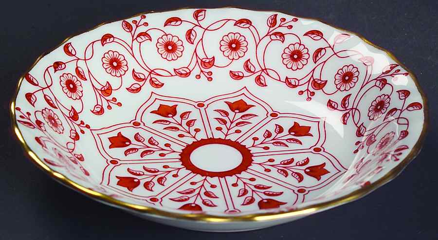 Rougemont (Boston Shape, Swirl) Fruit/Dessert (Sauce) Bowl by Royal Crown Derby-1