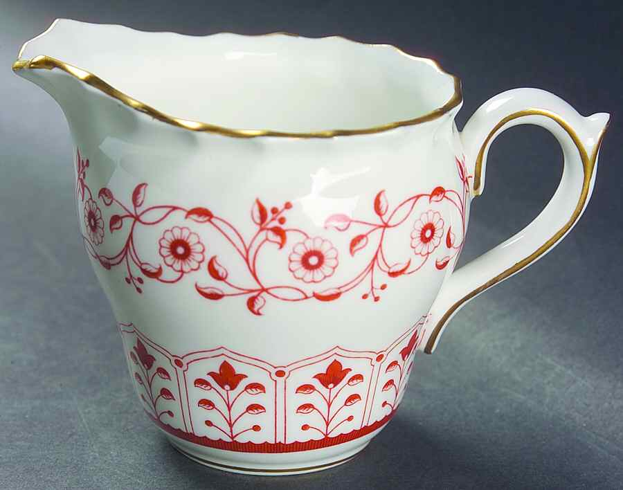 Rougemont (Boston Shape, Swirl) Creamer by Royal Crown Derby-1