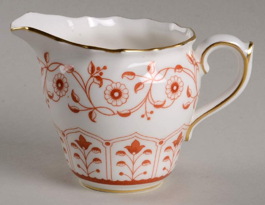 Rougemont (Boston Shape, Swirl) Mini Creamer by Royal Crown Derby-1
