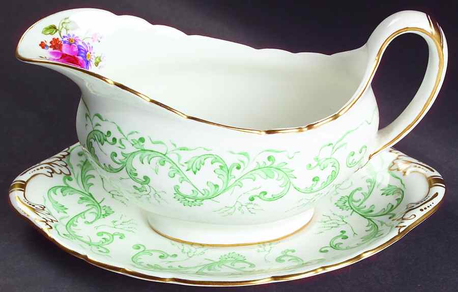 Rutland Gravy Boat & Underplate by Royal Crown Derby-1