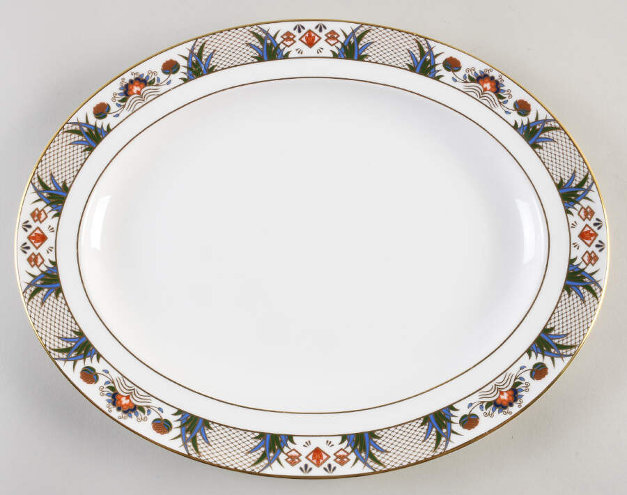 Rutland 13" Oval Serving Platter by Royal Crown Derby-1