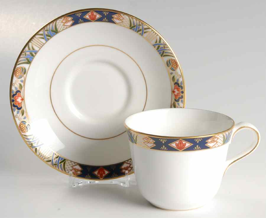 Rutland Flat Cup & Saucer Set by Royal Crown Derby-1