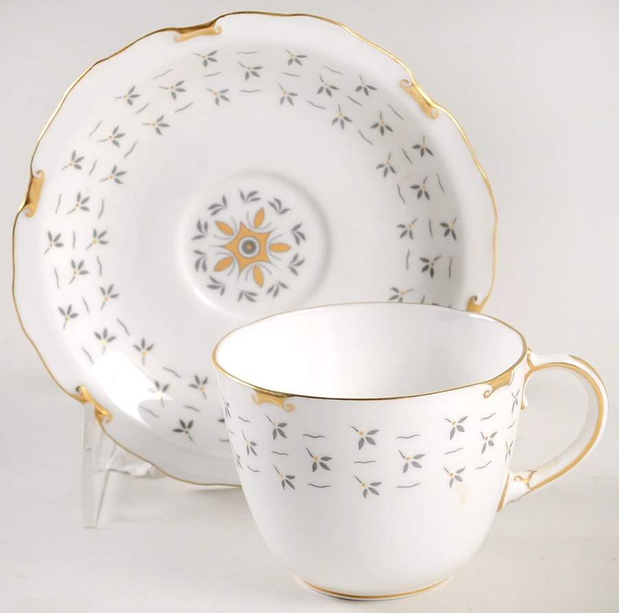 Sandby Flat Cup & Saucer Set by Royal Crown Derby-1
