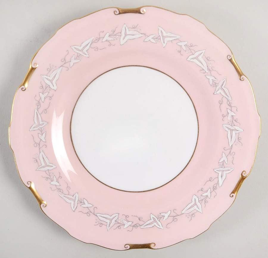 Shell Pink Salad Plate by Royal Crown Derby-1