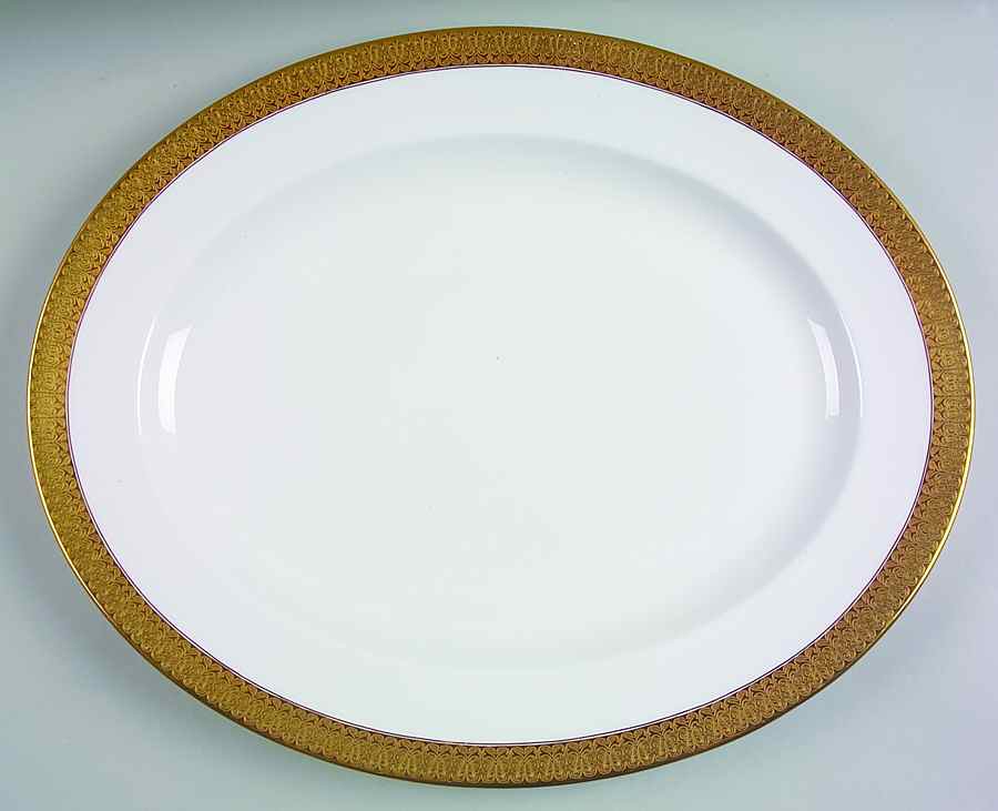 St. George 17" Oval Serving Platter by Royal Crown Derby-1