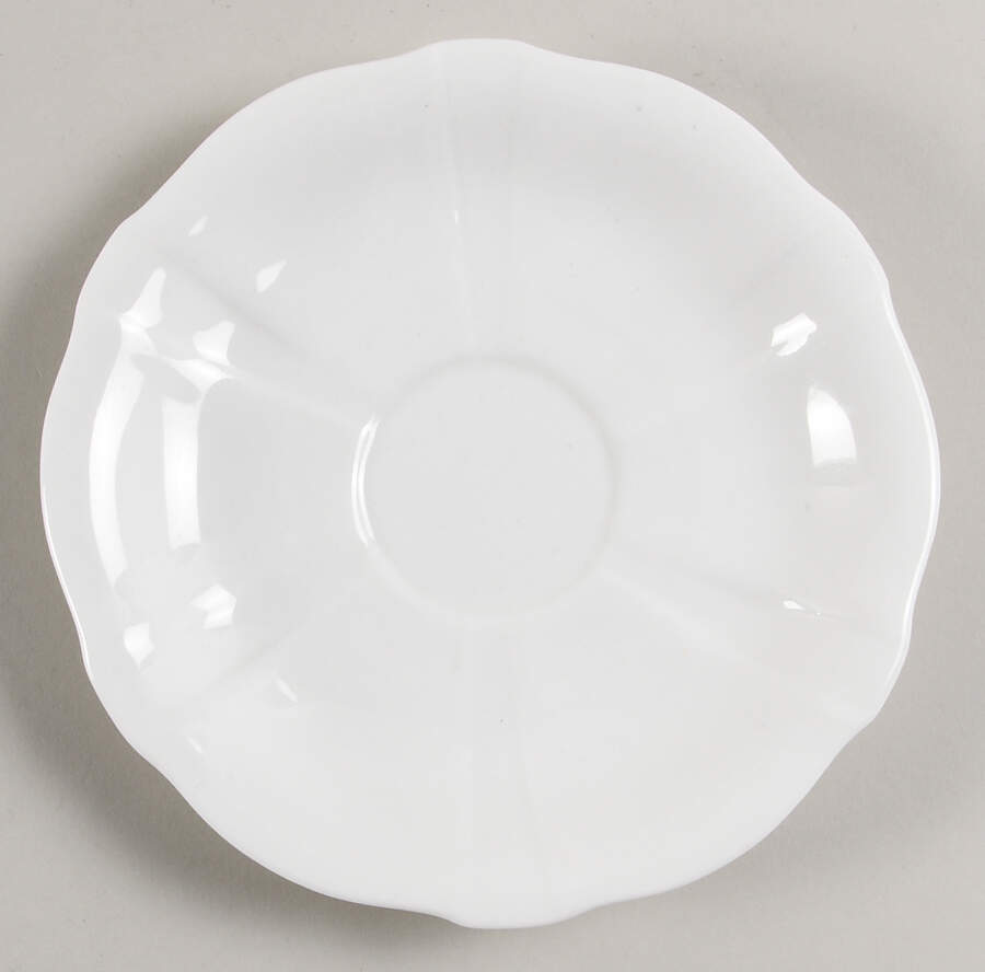 Surrey White Saucer for Oversized Cup by Royal Crown Derby-1