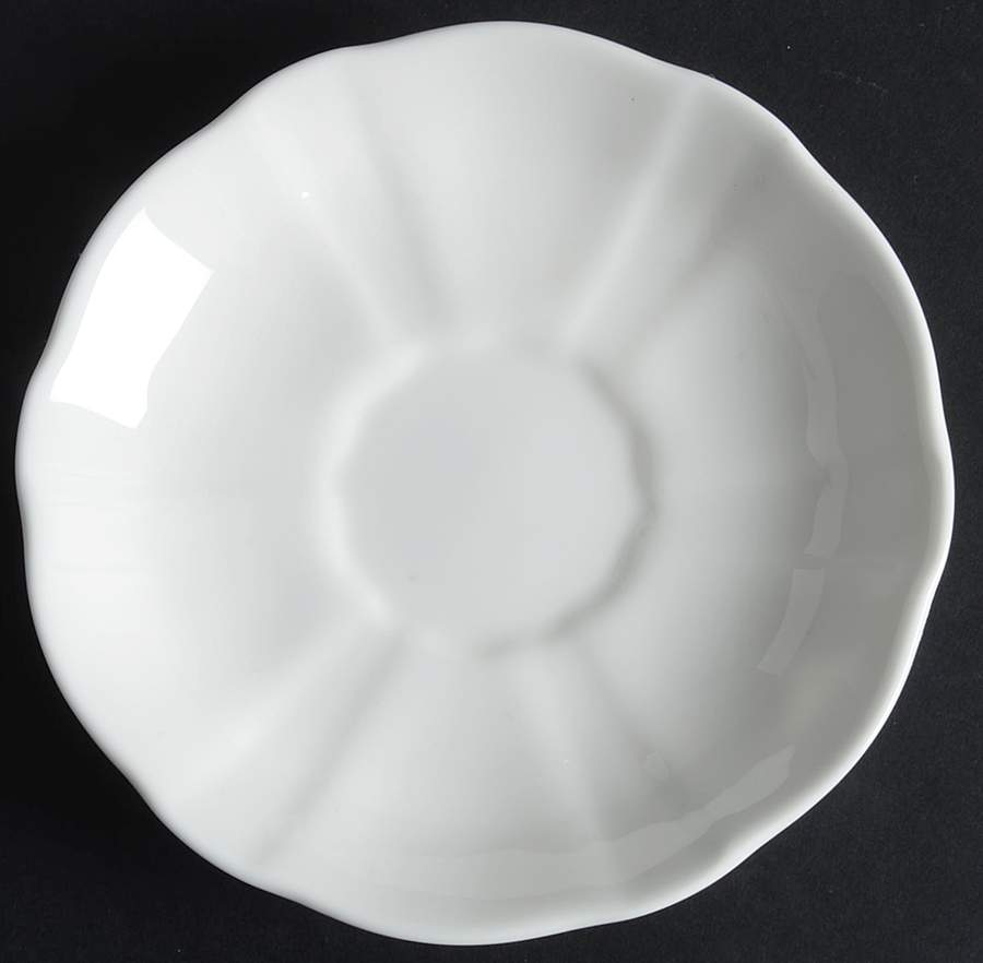 Surrey White Saucer by Royal Crown Derby-1