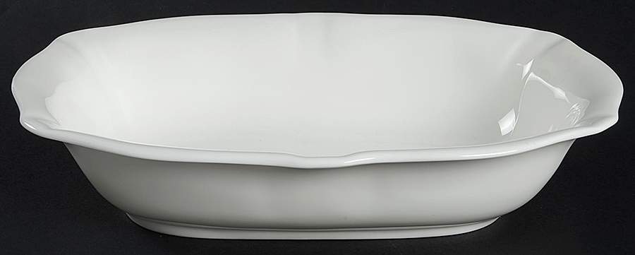 Surrey White 9" Oval Vegetable Bowl by Royal Crown Derby-1