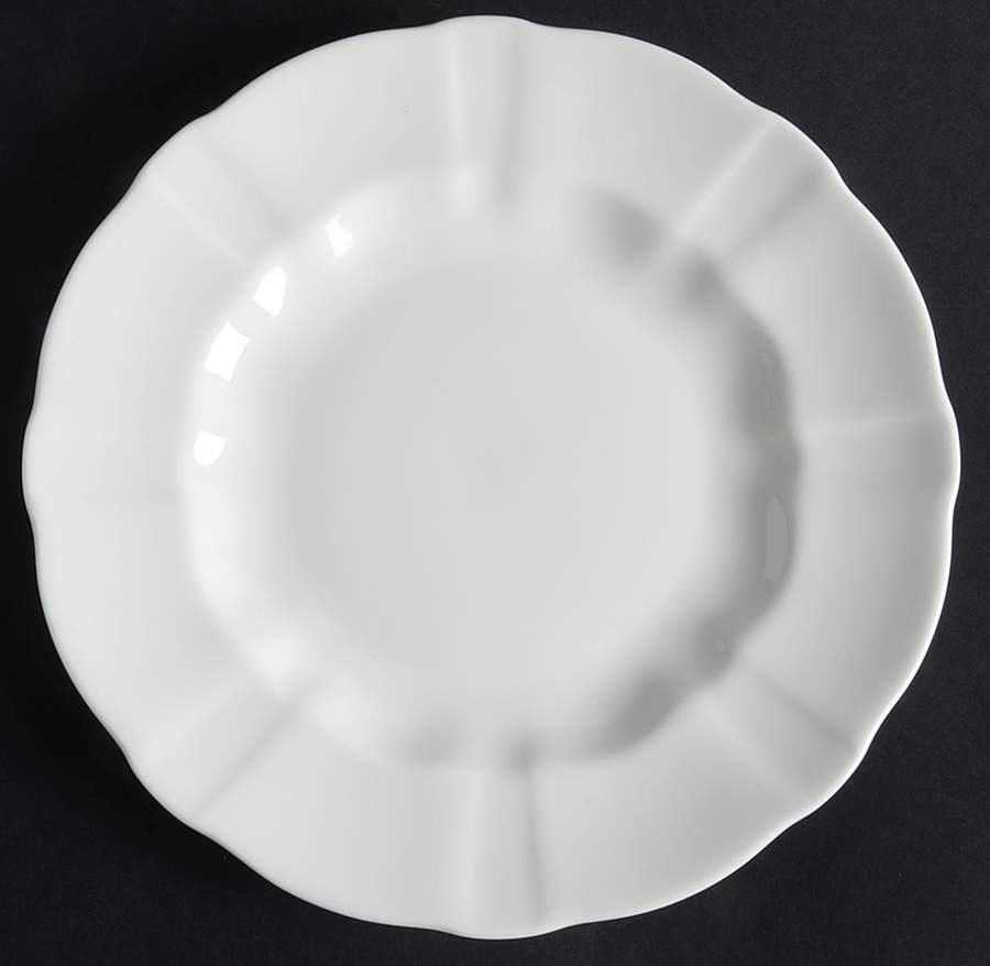 Surrey White Luncheon Plate by Royal Crown Derby-1
