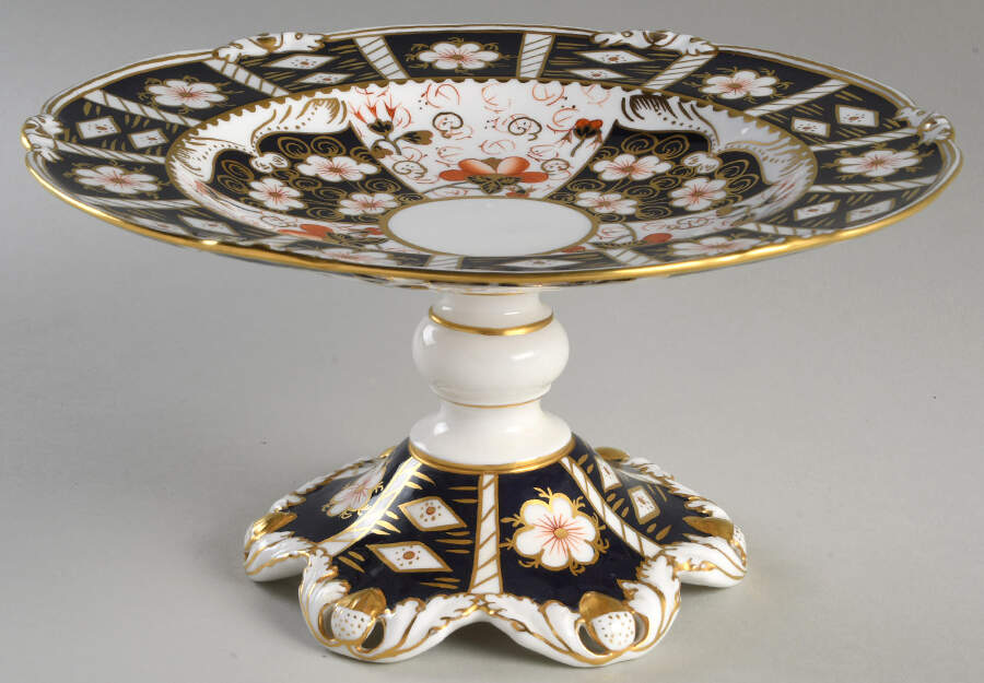 Traditional Imari Round Compote (Height x Width) by Royal Crown Derby-1