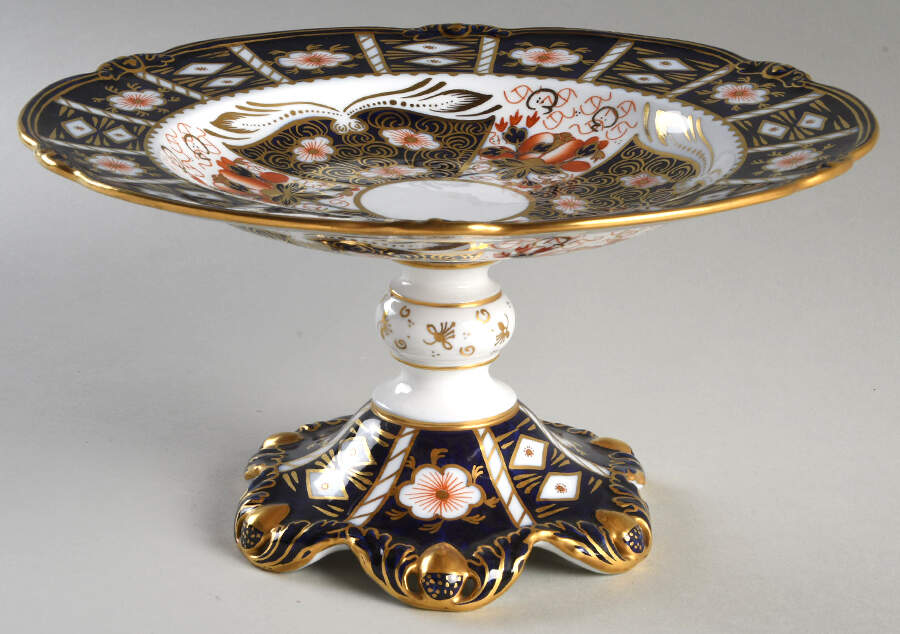 Traditional Imari Round Compote (Height X Width) by Royal Crown Derby-1