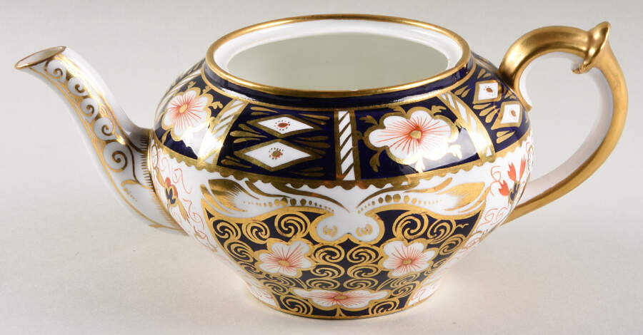 Traditional Imari Small Teapot No Lid by Royal Crown Derby-1