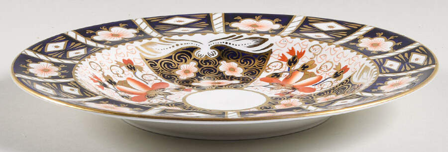 Traditional Imari Large Rim Soup Bowl by Royal Crown Derby-1