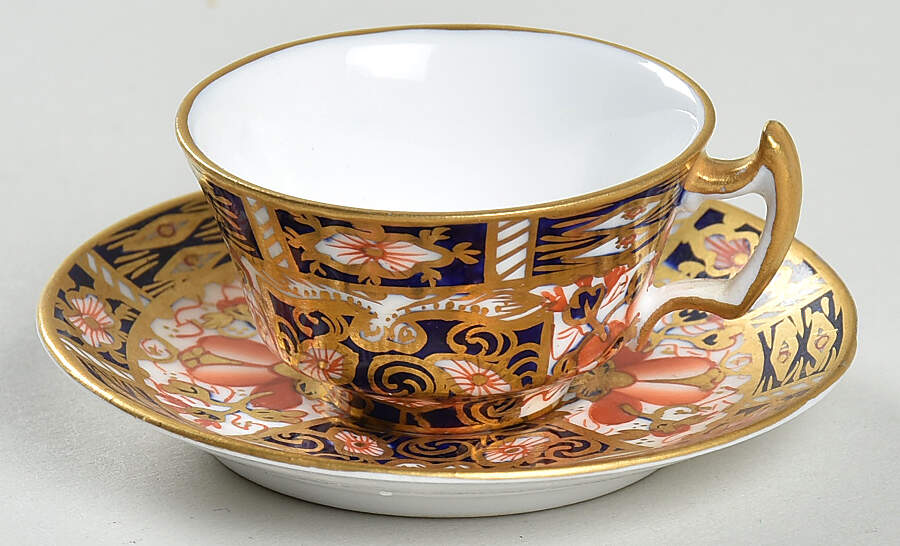 Traditional Imari Miniature Cup and Saucer Set by Royal Crown Derby-1