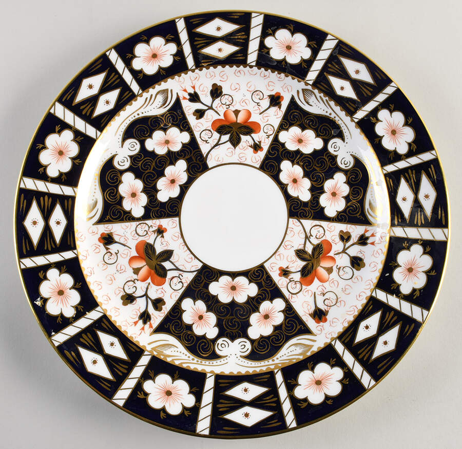 Traditional Imari 14" Chop Plate (Round Platter) by Royal Crown Derby-1