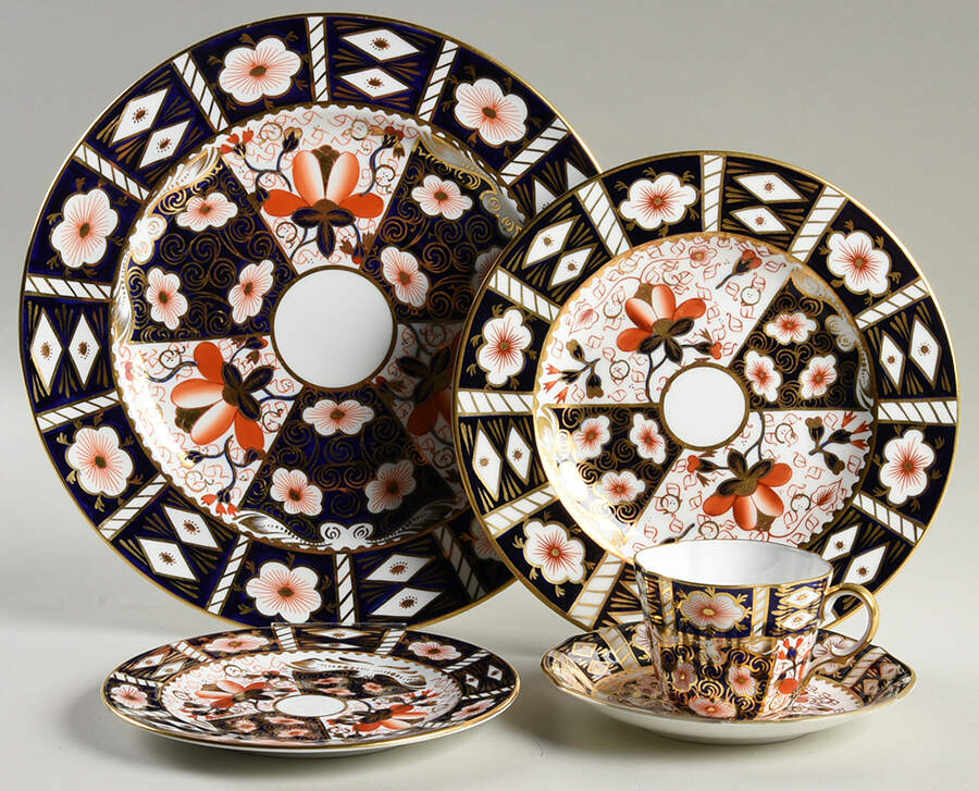 Traditional Imari 40  Piece Estate Set by Royal Crown Derby-1