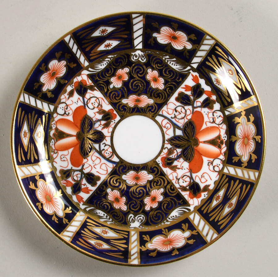 Traditional Imari Saucer for Flat Cup by Royal Crown Derby-1