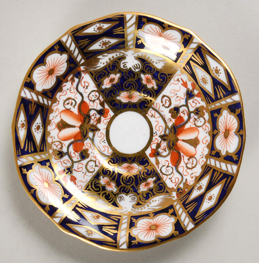 Traditional Imari Saucer for Flat Demitasse Cup by Royal Crown Derby-1