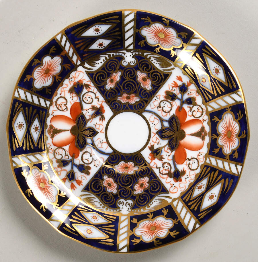 Traditional Imari Saucer for Flat Bouillon Cup by Royal Crown Derby-1