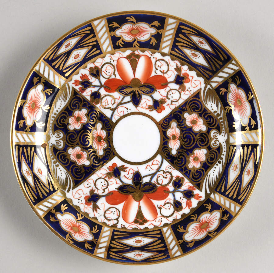 Traditional Imari Saucer for Flat Cup by Royal Crown Derby-1