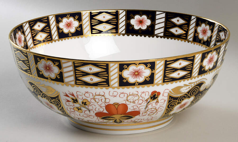 Traditional Imari 9" Salad Serving Bowl by Royal Crown Derby-1